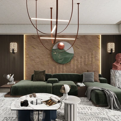 Gambar Maxbuilt 120x60x3 cm Panel Dinding Pu Motif Stone - Mud