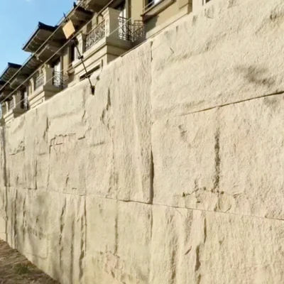 Gambar Maxbuilt 120x60x3 cm Panel Dinding Pu Motif Stone - Mud