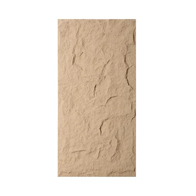 Gambar Maxbuilt 120x60x3 cm Panel Dinding Pu Motif Stone - Mud