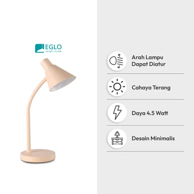 Gambar Eglo Nina Lampu Meja LED 4.5 Watt - Krem Beige