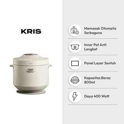 Gambar Kris Rice Cooker Digital 800 ml - Putih