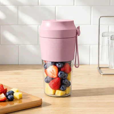 Gambar Kris Blender Portabel 300 ml 50 Watt - Pink