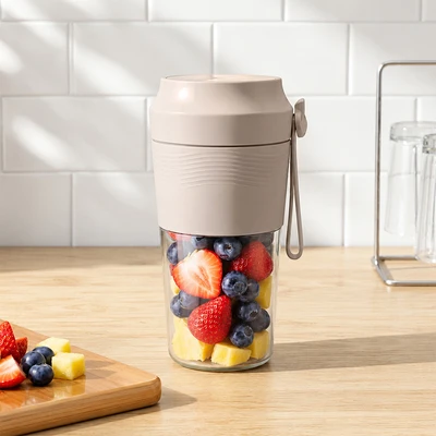 Gambar Kris Blender Portabel 300 ml 50 Watt - Cokelat Taupe