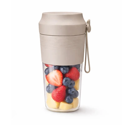 Gambar Kris Blender Portabel 300 ml 50 Watt - Cokelat Taupe
