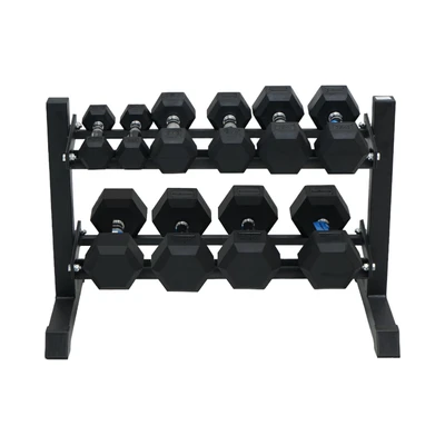 Gambar Kinetic Set 10 Pcs Dumbbell 2-12.5 kg Dengan Rak 2 Tingkat