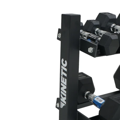 Gambar Kinetic Set 10 Pcs Dumbbell 2-12.5 kg Dengan Rak 2 Tingkat