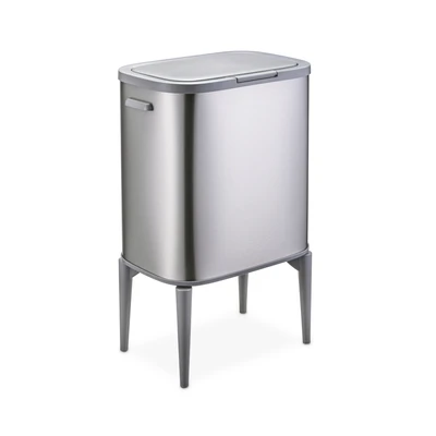 Gambar Informa Jade Tempat Sampah Tutup Tekan Stainless Steel Dengan Kaki 33 Liter - Silver