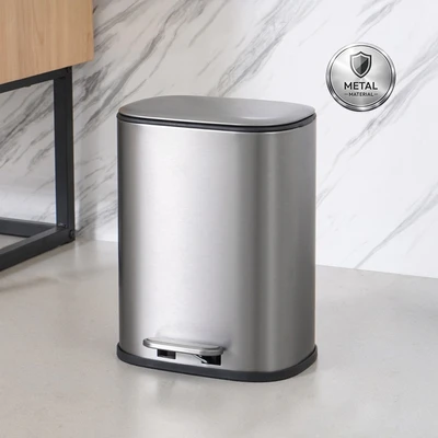 Gambar Informa Jade Tempat Sampah Pedal Stainless Steel 5 Liter - Silver
