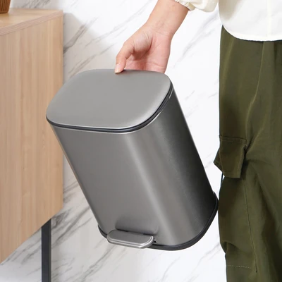 Gambar Informa Jade Tempat Sampah Pedal Stainless Steel 5 Liter - Silver