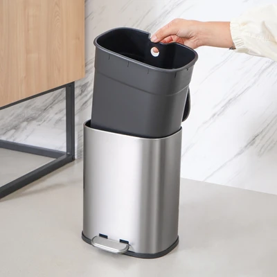 Gambar Informa Jade Tempat Sampah Pedal Stainless Steel 5 Liter - Silver