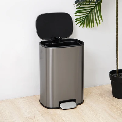 Gambar Informa Jade Tempat Sampah Pedal Stainless Steel 12 Liter - Silver