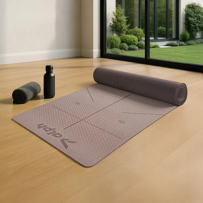 Gambar Alph Royal Matras Yoga Dengan Strap TPE 6 mm - Pink