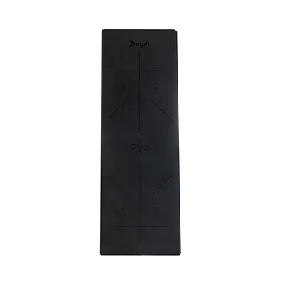Gambar Alph Matras Yoga  Dengan Strap PU Rubber 5 mm - Hitam