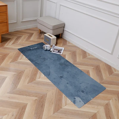 Gambar Alph Matras Yoga Lipat Suede Rubber Sea - Biru Teal