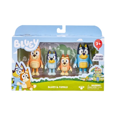 Gambar Bluey Set 4 Pcs Minifigure Bluey & Family S9 17546