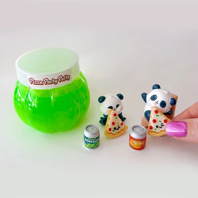 Gambar Kiddy Fun Zorbitz Slime Putty Pizza Party 8281