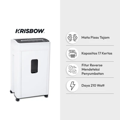 Gambar Krisbow Mesin Penghancur Kertas 17 Sheets MSD9522 - Putih