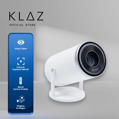 Gambar Klaz Proyektor LED Android Version 720p B66 - Putih