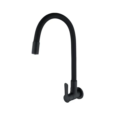 Gambar Acroz Keran Dapur Wall Fleksibel T4025 - Hitam
