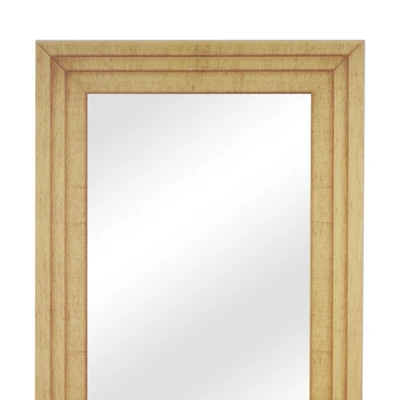Gambar Fosa 70x50 cm Cermin Dinding Kamar Mandi Wood Printing - Silver