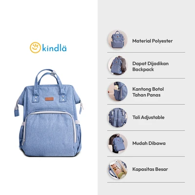 Gambar Kindla Babylicious Tas Perlengkapan Bayi - Biru