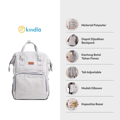 Gambar Kindla Babylicious Tas Perlengkapan Bayi - Putih Ivory