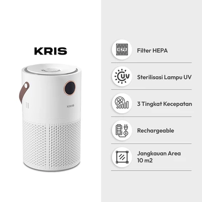 Gambar Kris Air Purifier Rechargeable 10 m2 - Putih