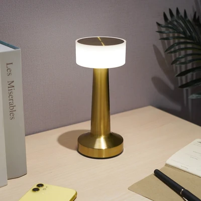 Gambar Eglare Tilde Lampu Meja LED Rechargeable 2 Watt - Brass