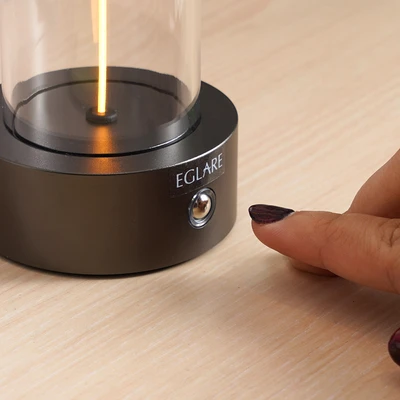 Gambar Eglare Dagny Lampu Meja LED Rechargeable 1 Watt - Hitam