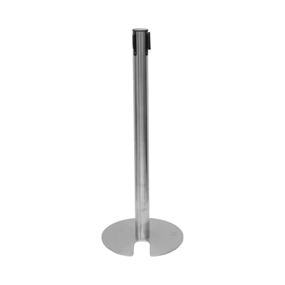 Gambar Krisbow Tiang Antrian Stackable Thin Base Dengan Tali - Silver/Merah