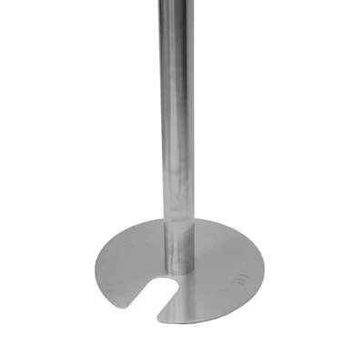 Gambar Krisbow Tiang Antrian Stackable Thin Base Dengan Tali - Silver/Merah