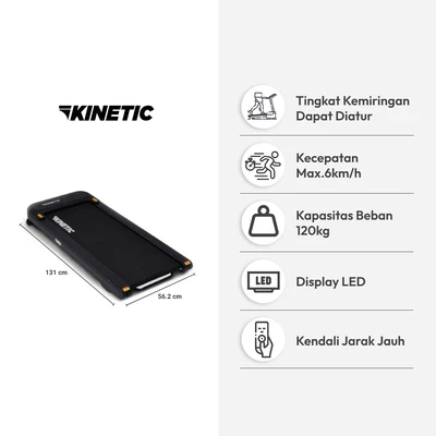 Gambar Kinetic Walking Pad 1 Hp - Hitam