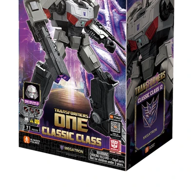 Gambar Blokees Action Figure Transformers One Classic Class Megatron - Abu-abu