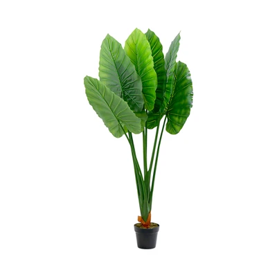 Gambar Informa Tanaman Artifisial Big Taro Dengan Pot 140x140x150 cm - Hijau