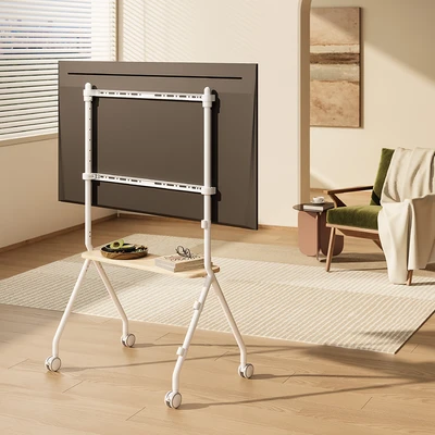 Gambar Krisbow Studia Bracket TV Standing 43-80 Inch - Putih