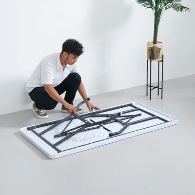 Gambar Informa Logan Meja Lipat 153x76x74 cm - Putih