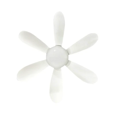 Gambar Krisbow Bohlam LED Dengan Kipas & Remote 30 Watt 3200 Lumen Cool Daylight E27 - Putih