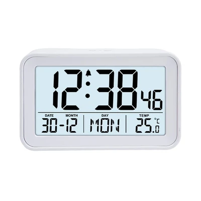 Gambar Forhom Jam Weker Lcd Digital Mini - Putih