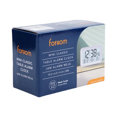 Gambar Forhom Jam Weker Lcd Digital Mini - Putih