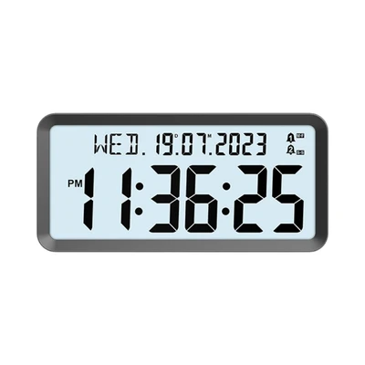 Gambar Forhom Jam Weker Lcd Digital - Hitam