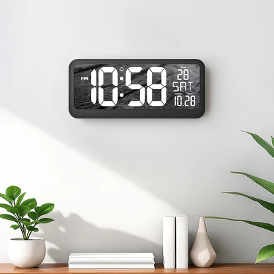 Gambar Forhom Jam Dinding LED Digital - Hitam