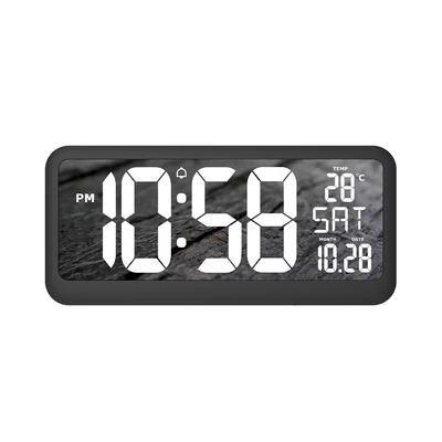 Gambar Forhom Jam Dinding LED Digital - Hitam