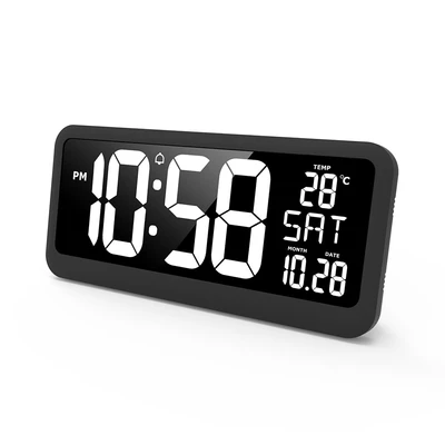 Gambar Forhom Jam Dinding LED Digital - Hitam
