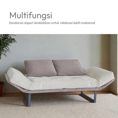 Gambar Informa Danzel Sofa Bed Fabric - Cokelat