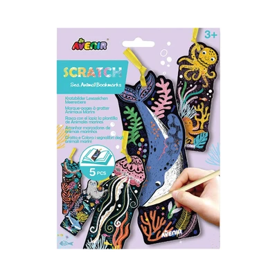 Gambar Avenir Set Scratch Sea Animal Bookmarks Ch231905