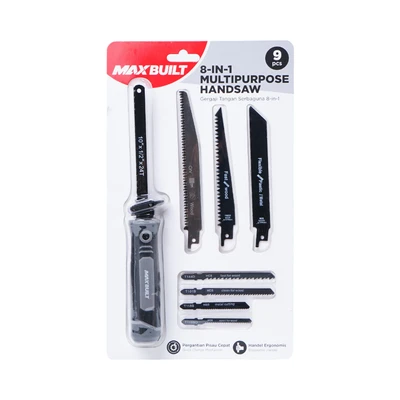 Gambar Maxbuilt Gergaji Tangan Multifungsi 8In1 Set 9 pcs - Hitam
