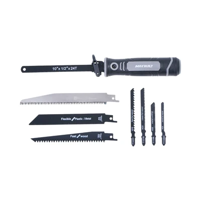 Gambar Maxbuilt Gergaji Tangan Multifungsi 8In1 Set 9 pcs - Hitam
