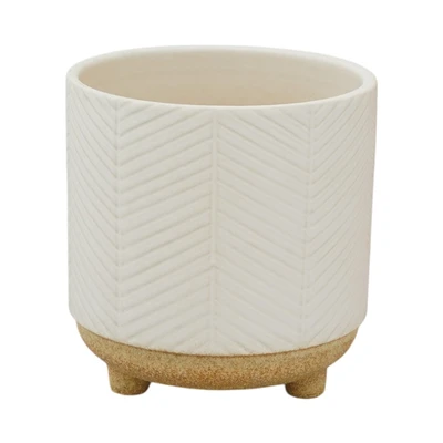 Gambar Informa Pot Tanaman Wood 18 cm - Putih