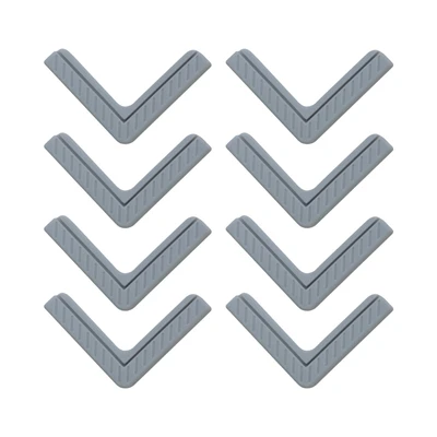 Gambar Kindla Pelindung Sudut Meja 6.5x6.5x1 cm Set 4 pcs - Abu-Abu