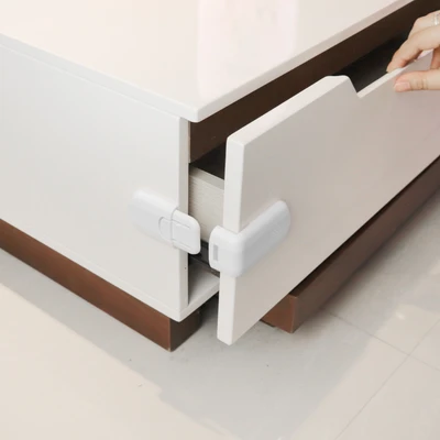 Gambar Kindla Pengunci Laci Penyimpanan 7.5x7.5x4.1 cm Set 2 pcs - Putih